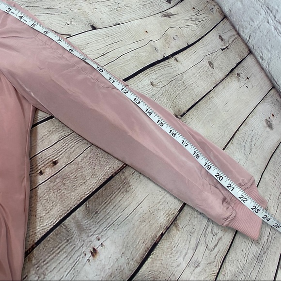 MISSGUIDED Satin Padded Bomber Jacket 8 Pink - Picture 7 of 8